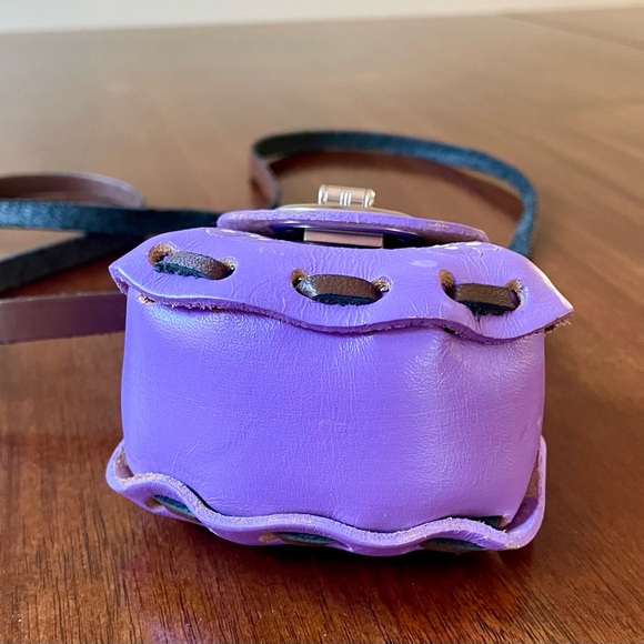 Mexican Leather Mini Bag, Handmade - Picture 7 of 7